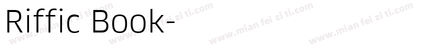 Riffic Book字体转换